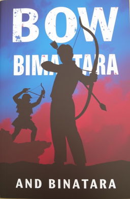 A book cover featuring the theme 'Bow of Struggle and Bimantara' with a silhouette of a person