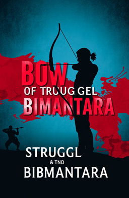 A book cover featuring the theme 'Bow of Struggle and Bimantara' with a silhouette of a person