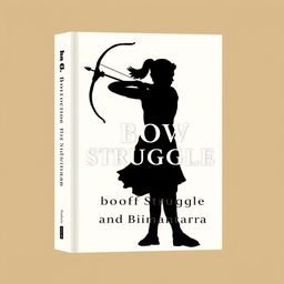 A simple book cover featuring the theme 'Bow of Struggle and Bimantara' with a silhouette of a person