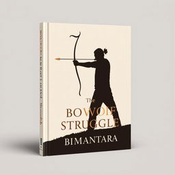 A simple book cover featuring the theme 'Bow of Struggle and Bimantara' with a silhouette of a person