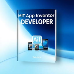 A book cover design featuring a sleek and modern layout that embodies the essence of app development and innovation