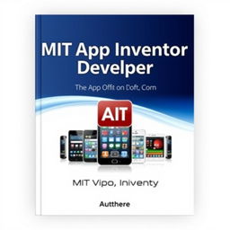 A book cover design featuring a sleek and modern layout that embodies the essence of app development and innovation