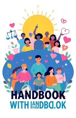 A visually engaging cover page for a handbook on the rights of persons with disabilities