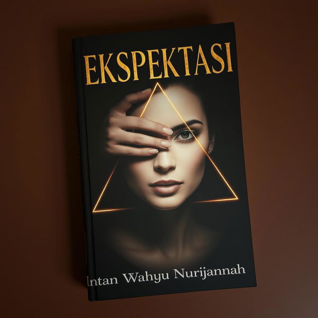 A dramatic book cover for 'EKSPEKTASI', written by Intan Wahyu Nurjannah