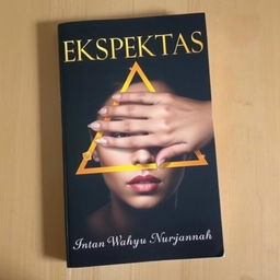 A dramatic book cover for 'EKSPEKTASI', written by Intan Wahyu Nurjannah