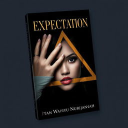 A visually striking book cover for 'EXPECTATION', authored by Intan Wahyu Nurjannah