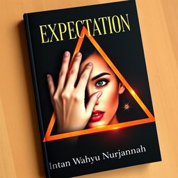 A visually striking book cover for 'EXPECTATION', authored by Intan Wahyu Nurjannah