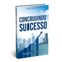 A professional and engaging cover design for a business book titled 'Construindo o Sucesso: Passos para Iniciar, Gerenciar e Crescer seu Negócio'