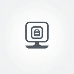 Design an icon symbolizing 'computer language'. The icon should include a monitor or a keyboard with programming code snippets and possibly other recognisable symbols of programming languages.