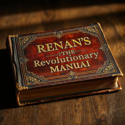 A beautifully aged and antique book titled "Renan's the Revolutionary Manual"