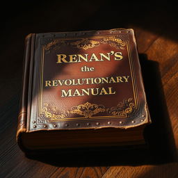 A beautifully aged and antique book titled "Renan's the Revolutionary Manual"