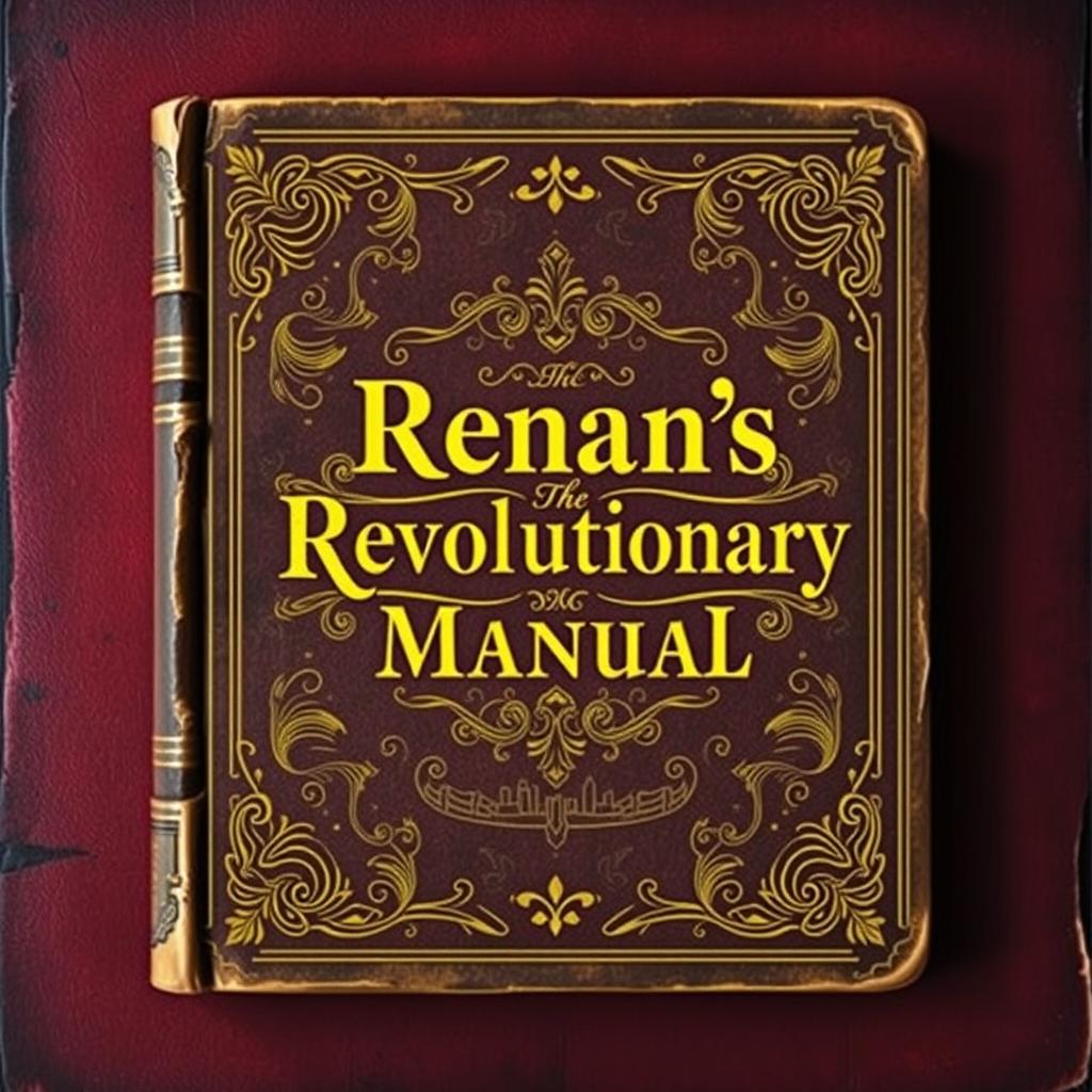 An old book cover design for 'Renan's The Revolutionary Manual'