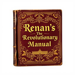 An old book cover design for 'Renan's The Revolutionary Manual'