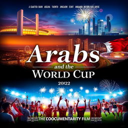 Documentary film poster titled 'Arabs and the World Cup'