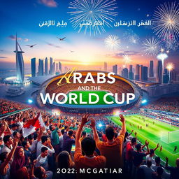 Documentary film poster titled 'Arabs and the World Cup'