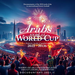 Documentary film poster titled 'Arabs and the World Cup'