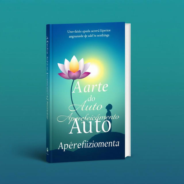 A captivating book cover for a book titled 'A Arte do Auto Aperfeiçoamento'