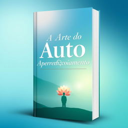 A captivating book cover for a book titled 'A Arte do Auto Aperfeiçoamento'