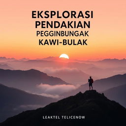 Book cover design for "EKSPLORASI PENDAKIAN LANSKAP PEGUNUNGAN KAWI-BUTAK"