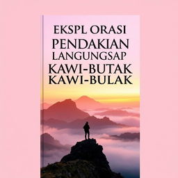 Book cover design for "EKSPLORASI PENDAKIAN LANSKAP PEGUNUNGAN KAWI-BUTAK"