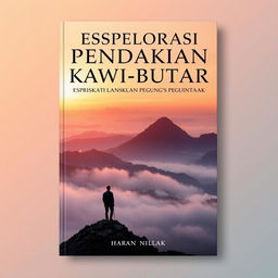 Book cover design for "EKSPLORASI PENDAKIAN LANSKAP PEGUNUNGAN KAWI-BUTAK"