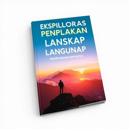 A5 book cover design for "EKSPLORASI PENDAKIAN LANSKAP PEGUNUNGAN KAWI-BUTAK"