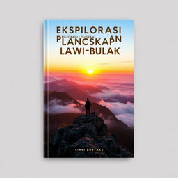 A5 book cover design for "EKSPLORASI PENDAKIAN LANSKAP PEGUNUNGAN KAWI-BUTAK"