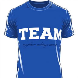 A sleek and modern t-shirt design featuring the word "TEAM" in bold, dynamic letters across the chest