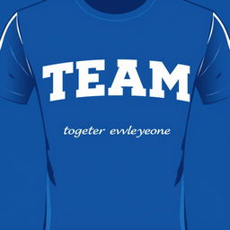 A sleek and modern t-shirt design featuring the word "TEAM" in bold, dynamic letters across the chest