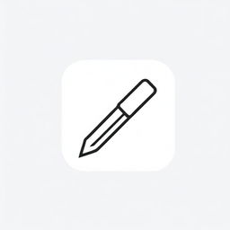 Create an icon that symbolizes 'design'. The icon should include visual elements like a stylus, a draft, or a combination of shapes and colors presenting the notion of creativity and design.