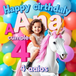 A colorful birthday poster for a child