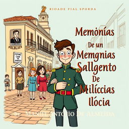 Book cover design for "Memórias De Um Sargento De Milícias" by Manuel Antônio de Almeida