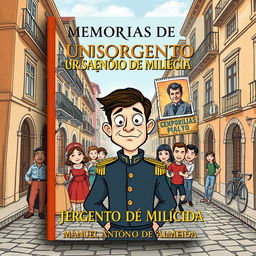 Book cover design for "Memórias De Um Sargento De Milícias" by Manuel Antônio de Almeida