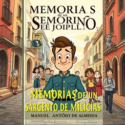 Book cover design for "Memórias De Um Sargento De Milícias" by Manuel Antônio de Almeida