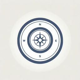 Design an icon demonstrating 'guidance through a website'. The image should include a compass or a map placed over a schematic of a webpage to express the concept of navigation and assistance.
