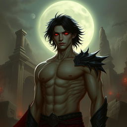 Alistar Bloodthirst, a 132-year-old vampire male from Ixalan, standing at 165 cm and weighing 72 kg