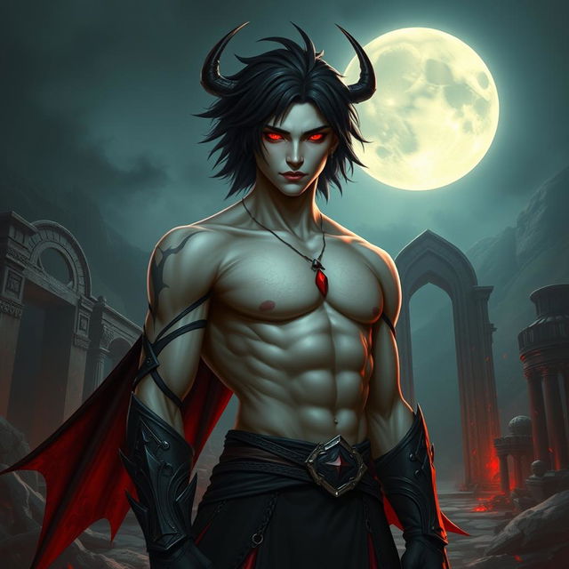 Alistar Bloodthirst, a 132-year-old vampire male from Ixalan, standing at 165 cm and weighing 72 kg