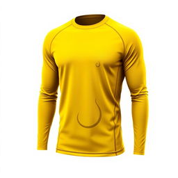 An elegant long-sleeve sports t-shirt design characterized by a sleek, sophisticated aesthetic