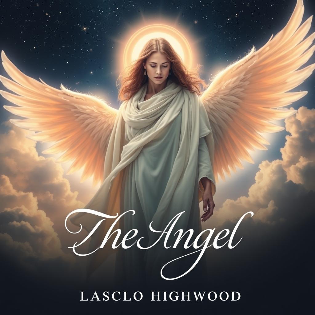 A captivating film poster for an adaptation of Laszlo Highwood's "The Angel