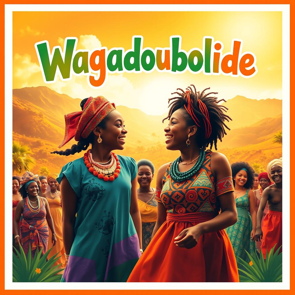 A vibrant and eye-catching film poster for the movie "Wagadoubolide