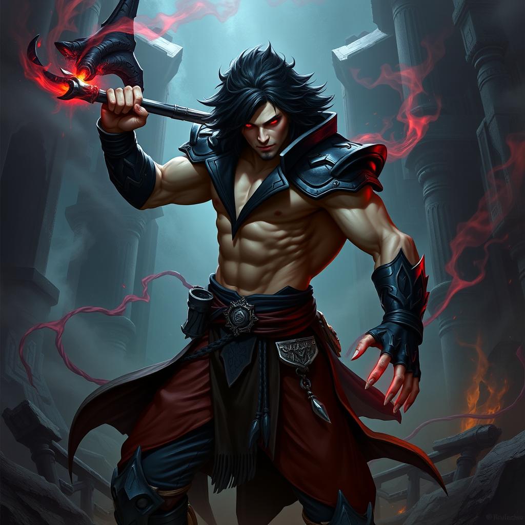 Alistar Bloodthirst, a 132-year-old vampire and bloodhunter from Ixalan