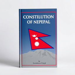 Constitution of Nepal-2072 BS book cover with Nepal Flag