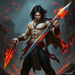 Alistar Bloodthirst, a 132-year-old vampire and bloodhunter from Ixalan, standing at 165 cm and weighing 72 kg