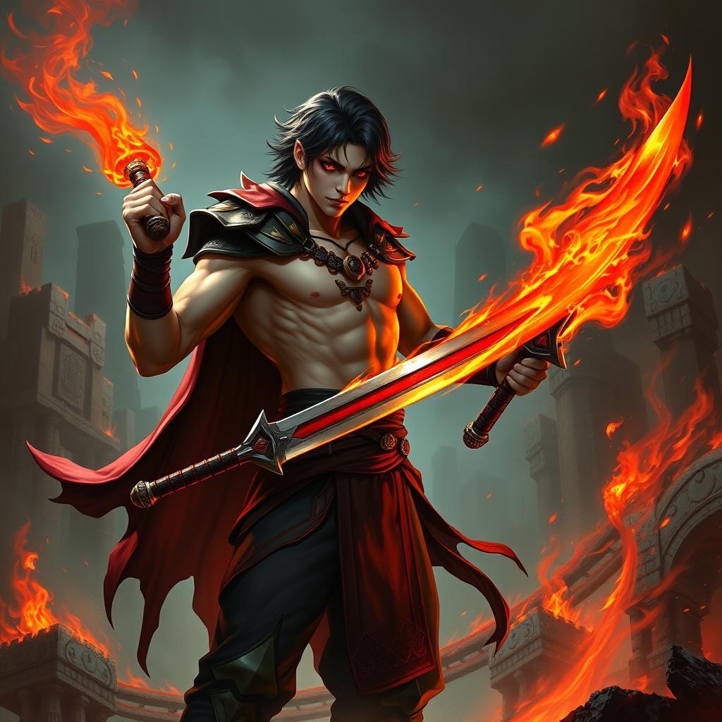 Alistar Bloodthirst, a 132-year-old vampire and bloodhunter from Ixalan, standing at 165 cm and weighing 72 kg