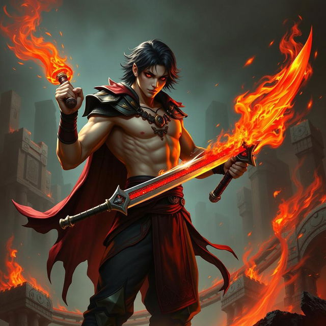 Alistar Bloodthirst, a 132-year-old vampire and bloodhunter from Ixalan, standing at 165 cm with a weight of 72 kg