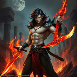 Alistar Bloodthirst, a 132-year-old vampire and bloodhunter from Ixalan, standing at 165 cm and weighing 72 kg