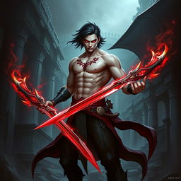 Alistar Bloodthirst, a 132-year-old vampire and bloodhunter from Ixalan, standing at 165 cm and weighing 72 kg