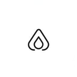 Develop an icon to symbolize 'simplicity'. The icon should embody minimalist principles through elements like a single, smooth line forming a simple but striking shape, representing straightforwardness and clarity.