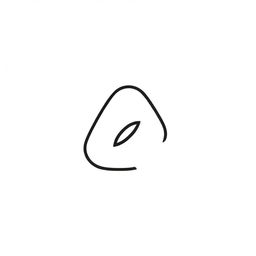 Develop an icon to symbolize 'simplicity'. The icon should embody minimalist principles through elements like a single, smooth line forming a simple but striking shape, representing straightforwardness and clarity.