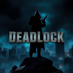 An intriguing YouTube thumbnail for a game titled "Deadlock", featuring a dark, atmospheric background that hints at a post-apocalyptic world